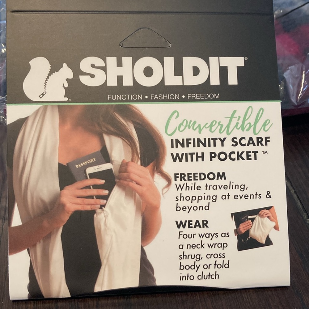 Sholdit Convertible Infinity Scarf with Pocket - Picture 3 of 8